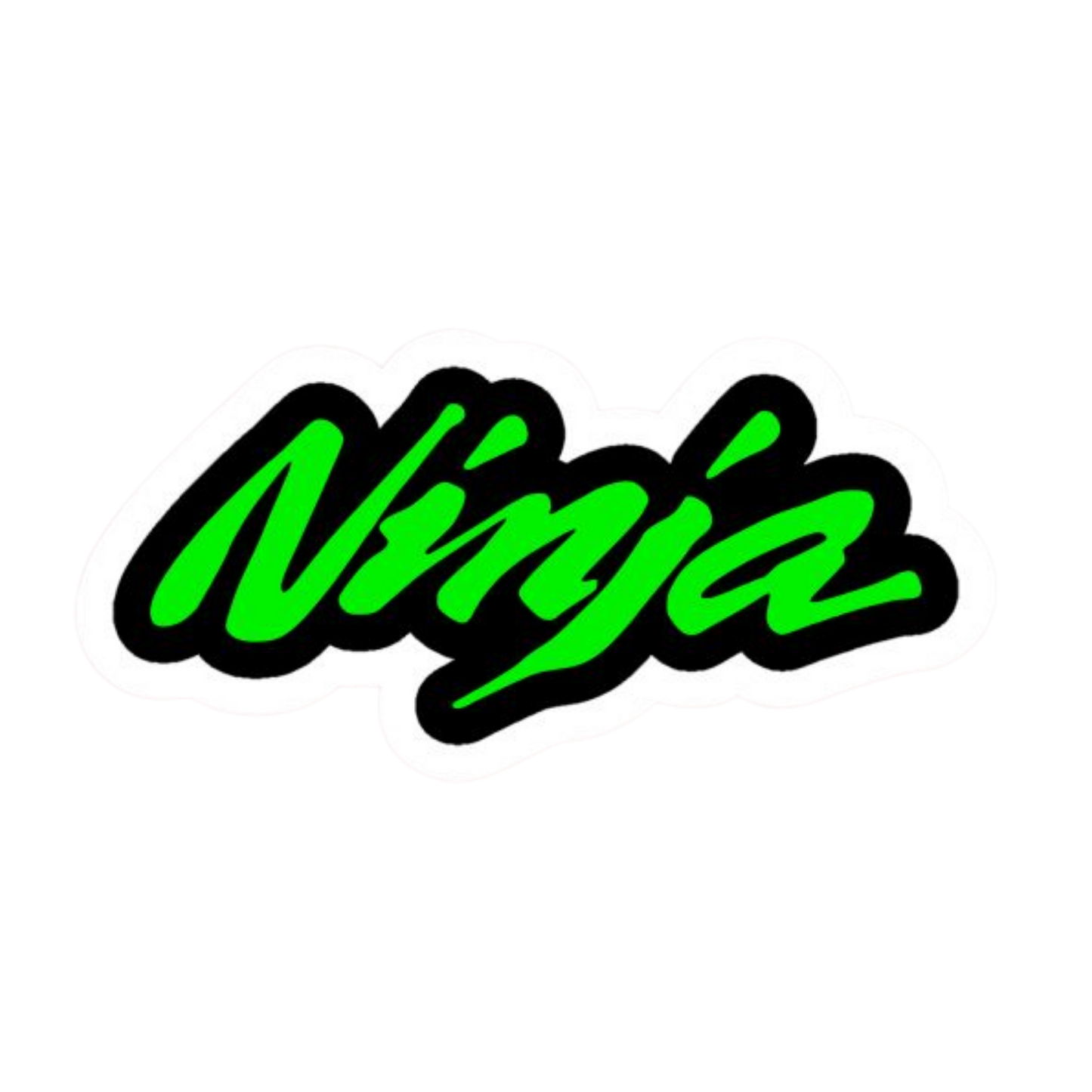 Green Ninja Logo Vinyl Sticker | Moto Sticker BD