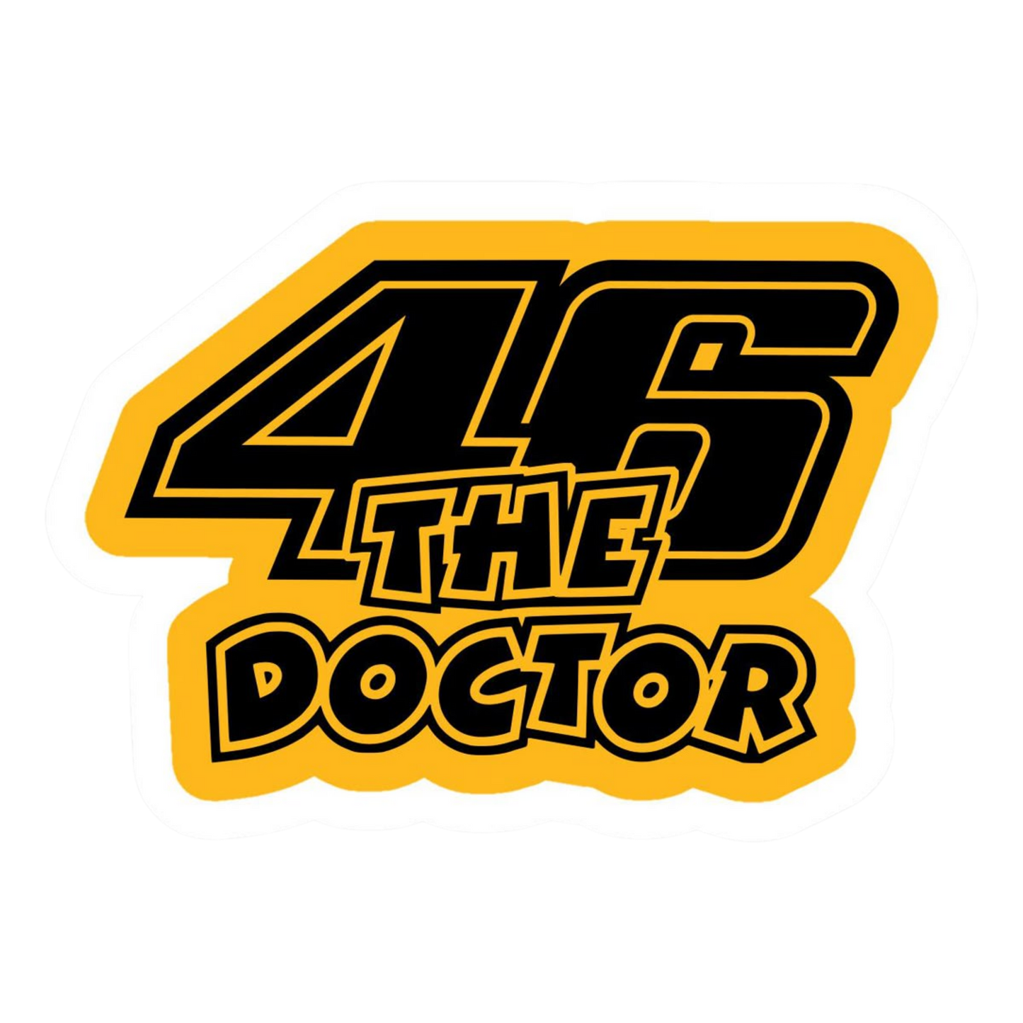 46 The Doctor Yellow Vinyl Sticker | Moto Sticker BD