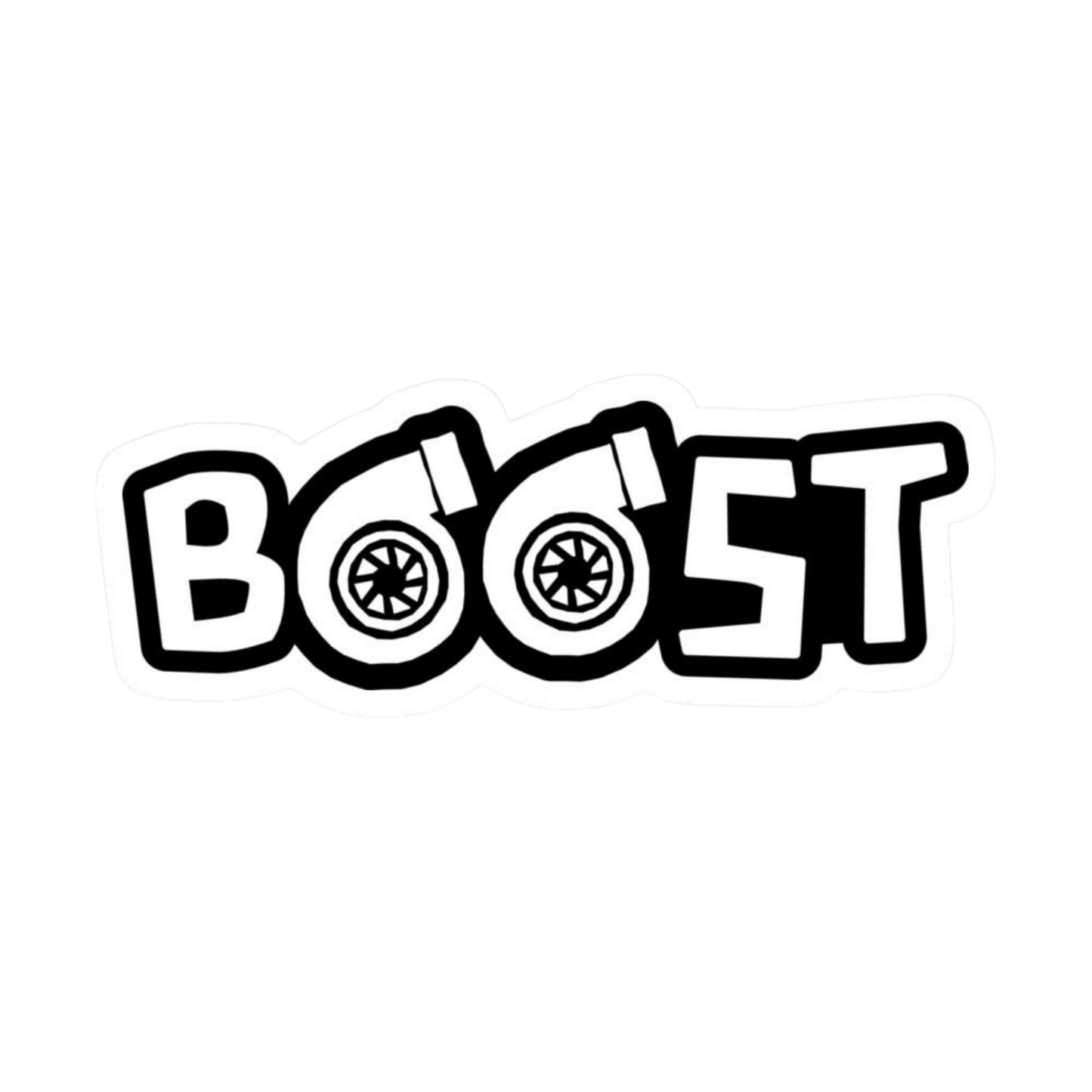 Boost Turbo Snail Text Vinyl Sticker | Moto Sticker BD