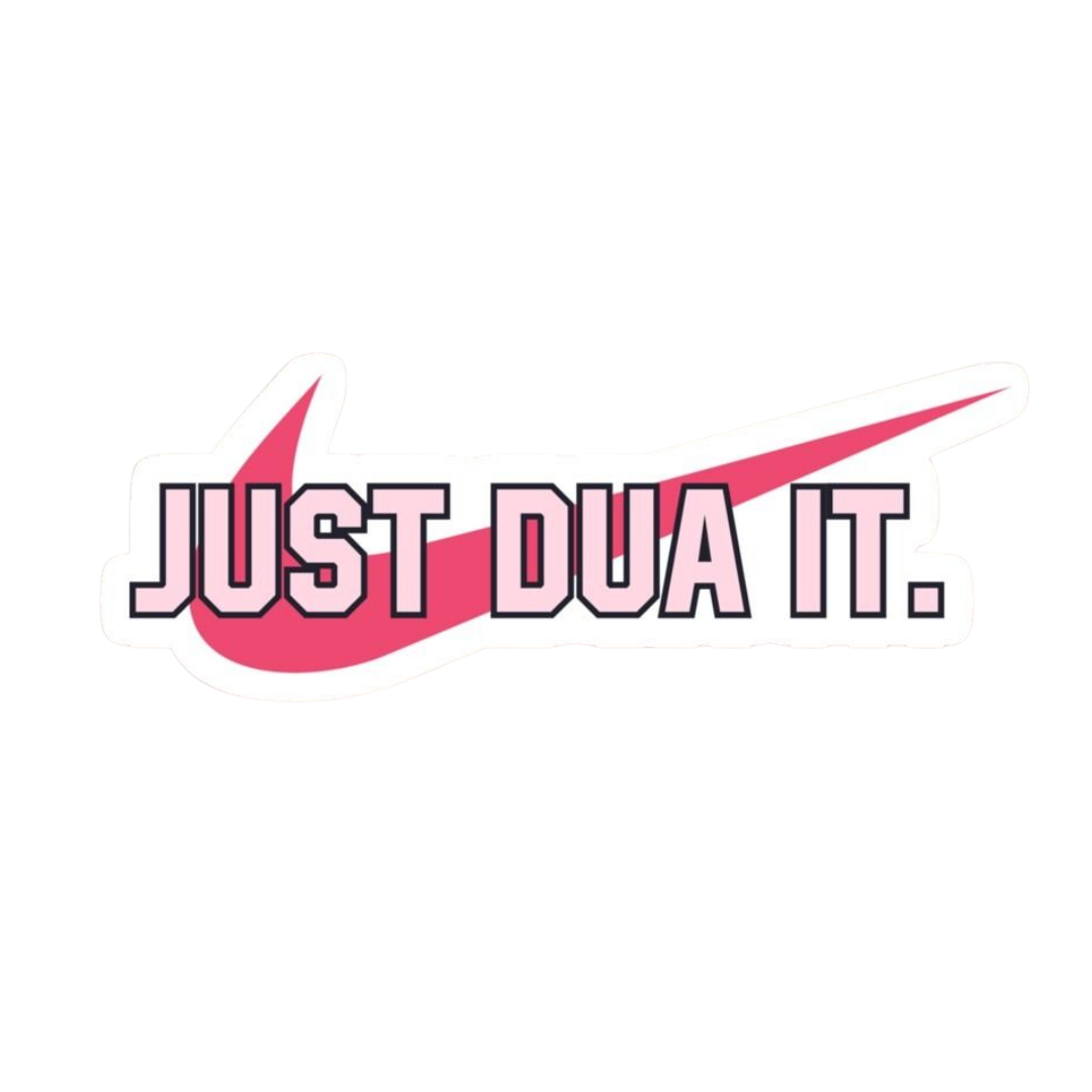 Just Dua It Swoosh ISLAMIC Vinyl Sticker | Moto Sticker BD