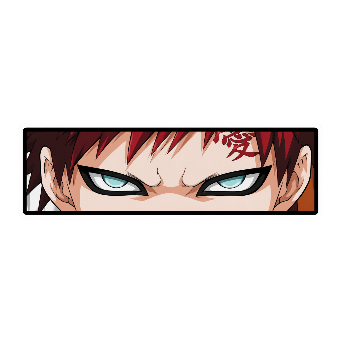 Gaara Anime Eyes Graphic Car Bumper Vinyl Sticker | Moto Sticker BD