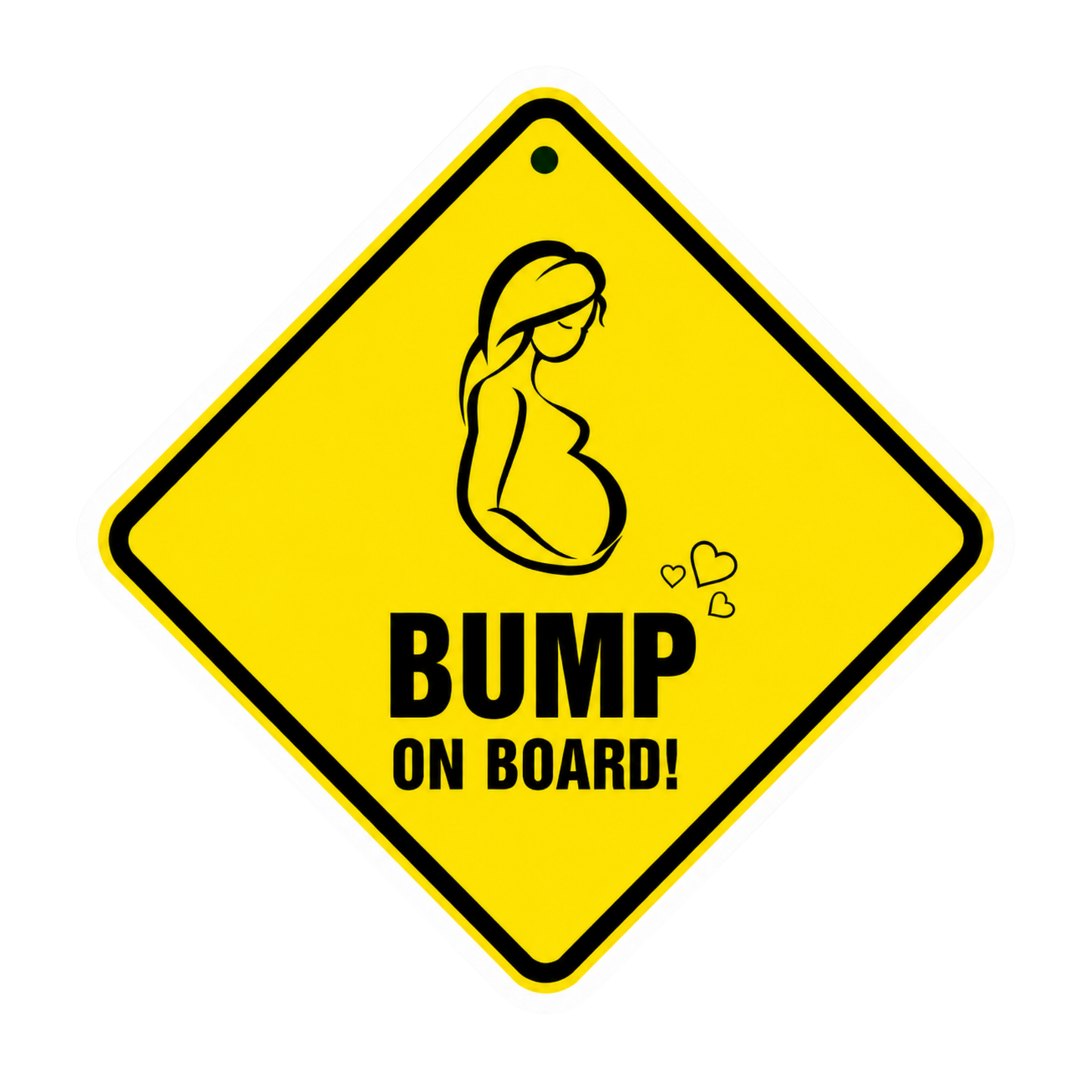 Bump On Board Warning Sign Vinyl Sticker | Moto Sticker BD