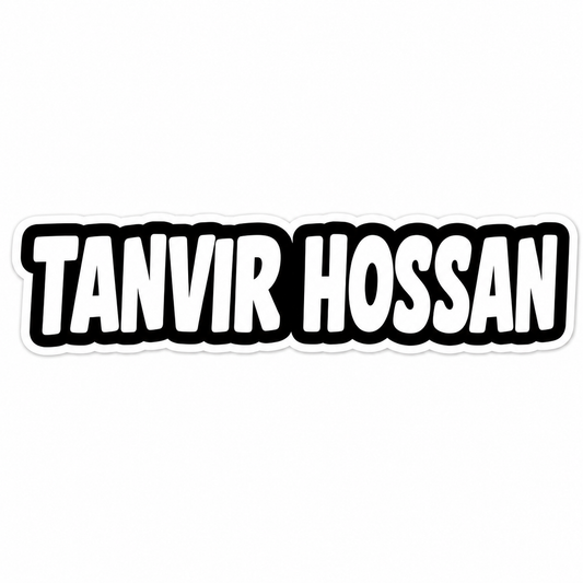 Custom Name Sticker (2 Pcs) for Bike, Helmet & More | Waterproof Vinyl Decal