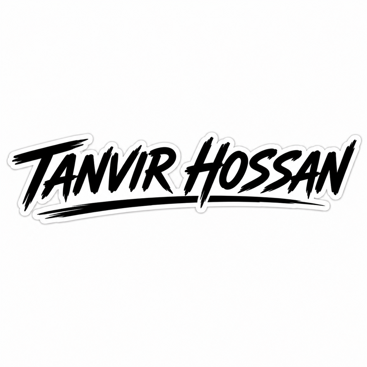Custom Name Sticker (2 Pcs) for Bike, Helmet & More | Waterproof Vinyl Decal