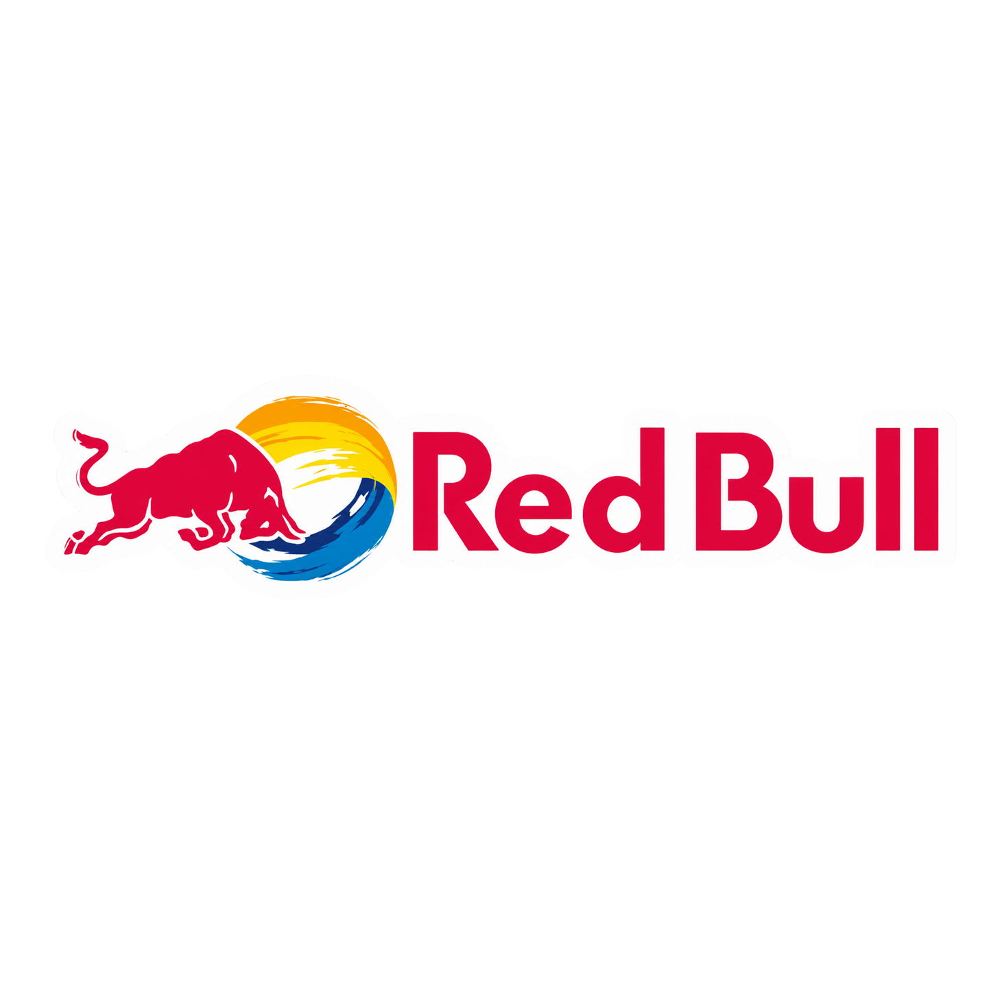Red Bull Text Logo Vinyl Sticker | Moto Sticker BD