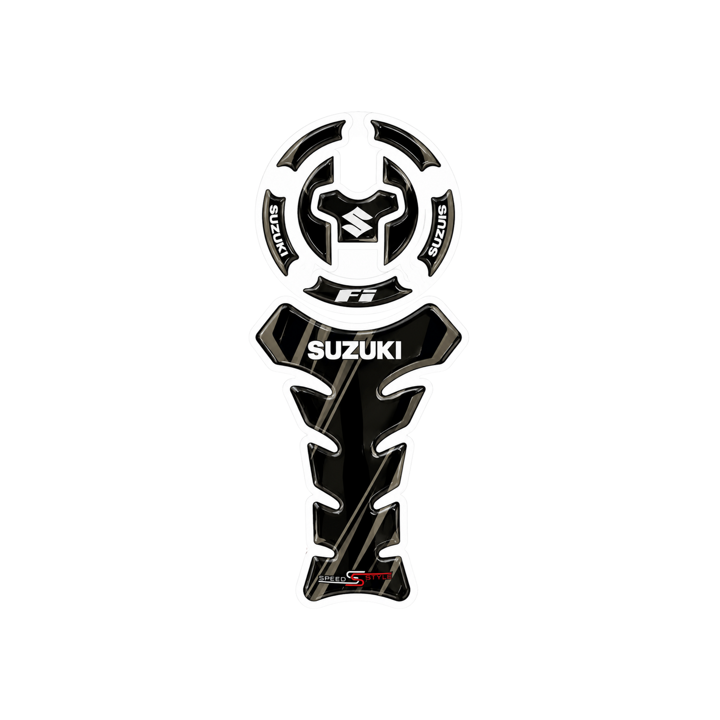 Suzuki FI Black Edition Tank Pad Sticker Ambush Vinyl Sticker | Moto Sticker BD