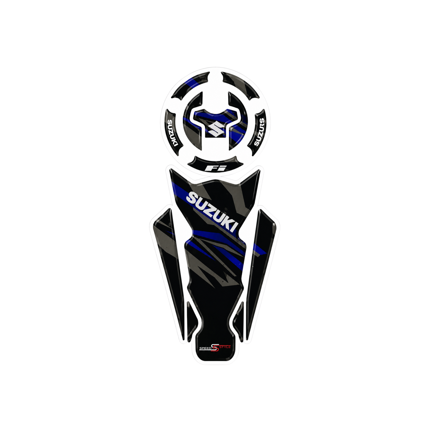 Suzuki FI Blue Edition Tank Pad Sticker Ambush Vinyl Sticker | Moto Sticker BD