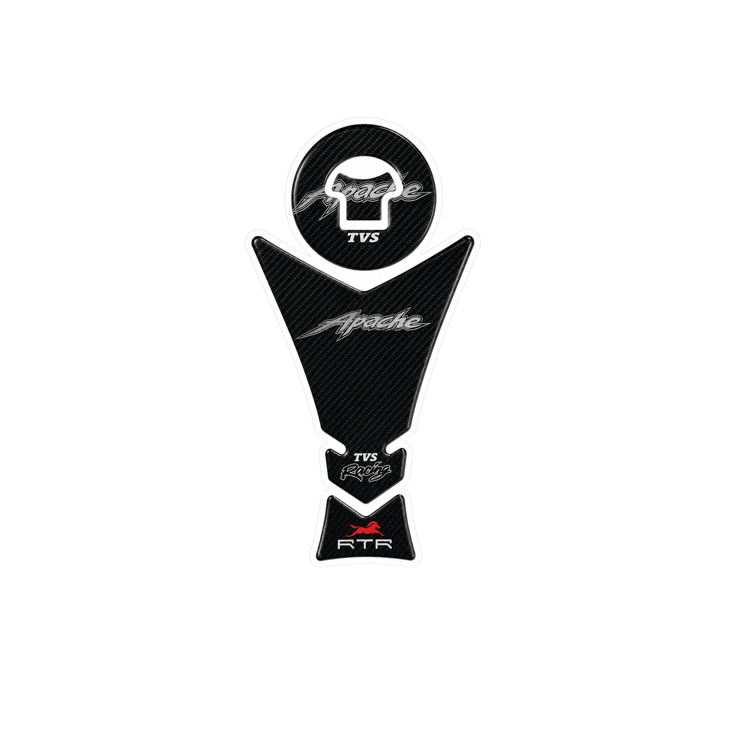 TVS Apache Carbon Black RTR Ambush Vinyl Sticker | Moto Sticker BD