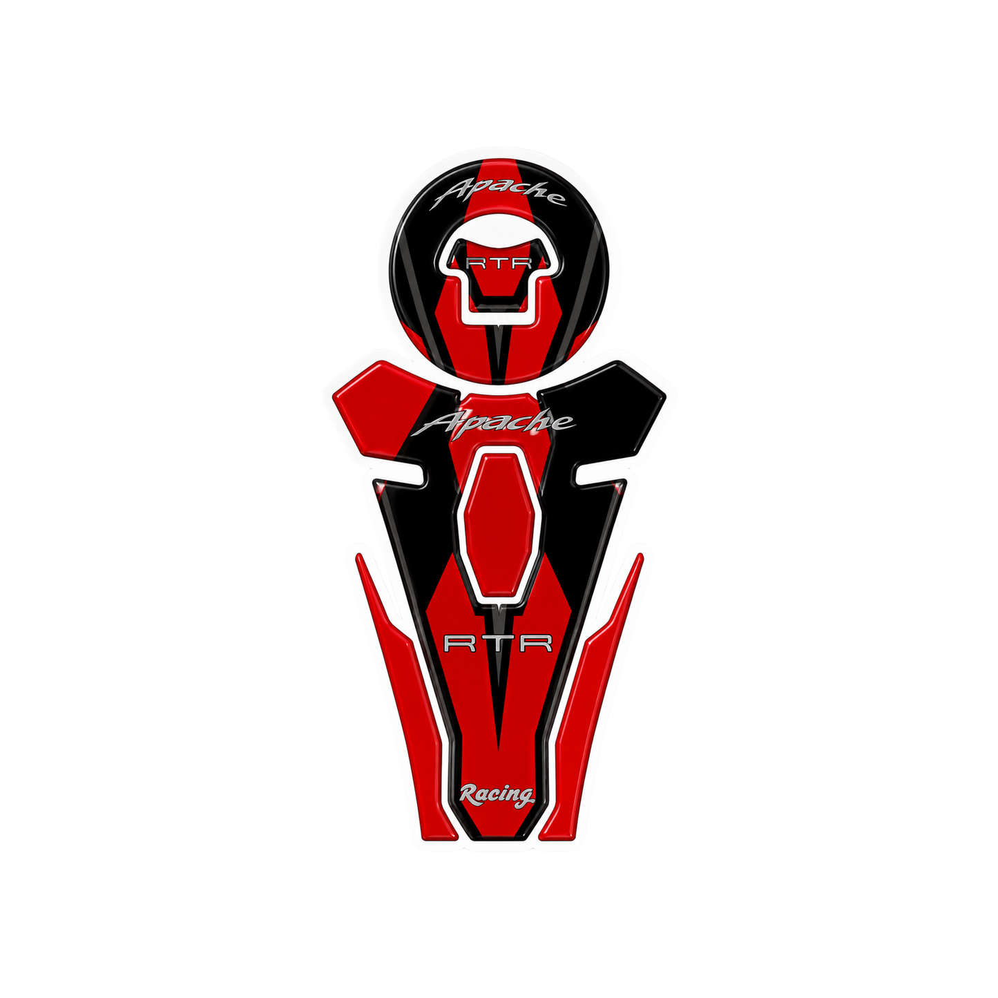 TVS Apache RTR Red Racing Ambush Vinyl Sticker | Moto Sticker BD