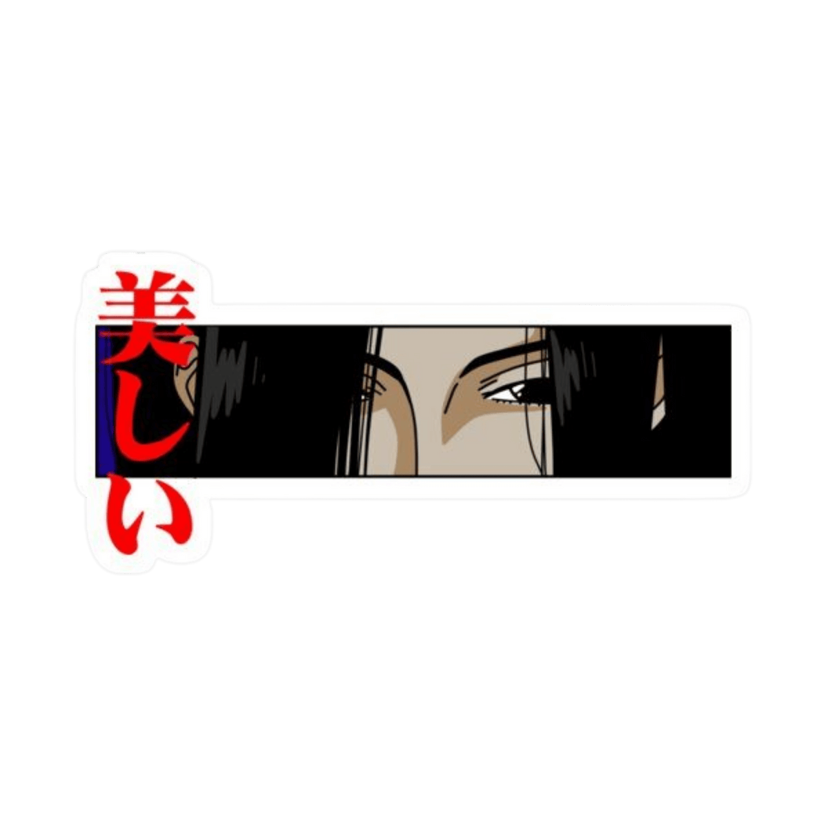 Boa Hancock One Piece Anime Eye Peeker Car Bumper Vinyl Sticker | Moto Sticker BD | Moto Sticker BD