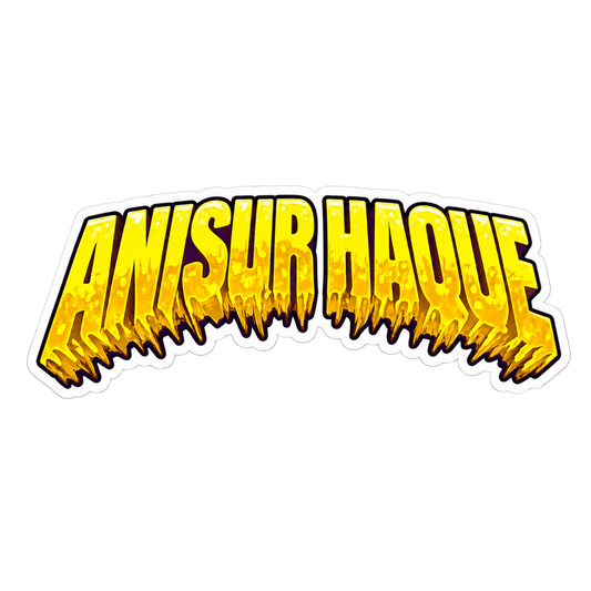 Slime Horror Name Sticker | Custom (2 Pcs) Premium Waterproof Vinyl Decal | Moto Sticker BD