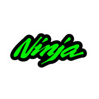 Green Ninja Logo Vinyl Sticker | Moto Sticker BD