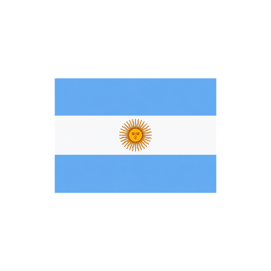 Argentina Flag Radiant Vinyl Sticker | Moto Sticker BD