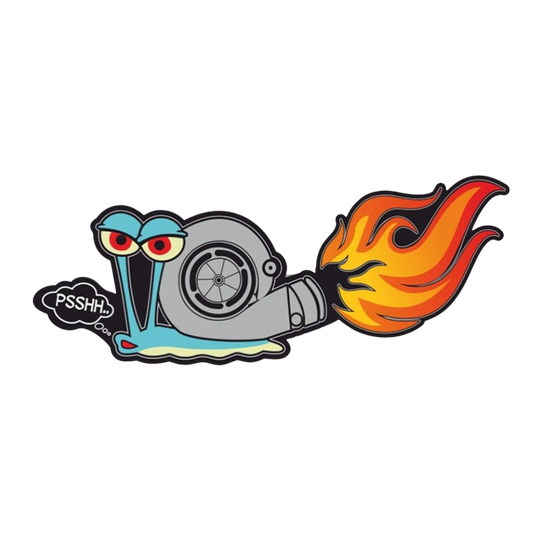 Fire Turbo Snail Vinyl Sticker | Moto Sticker BD