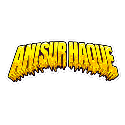 Slime Horror Name Sticker | Custom (2 Pcs) Premium Waterproof Vinyl Decal