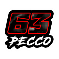 63 Pecco Racing Vinyl Sticker | Moto Sticker BD