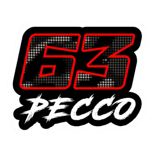 63 Pecco Racing Vinyl Sticker | Moto Sticker BD