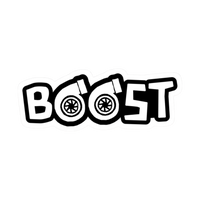 Boost Turbo Snail Text Vinyl Sticker | Moto Sticker BD