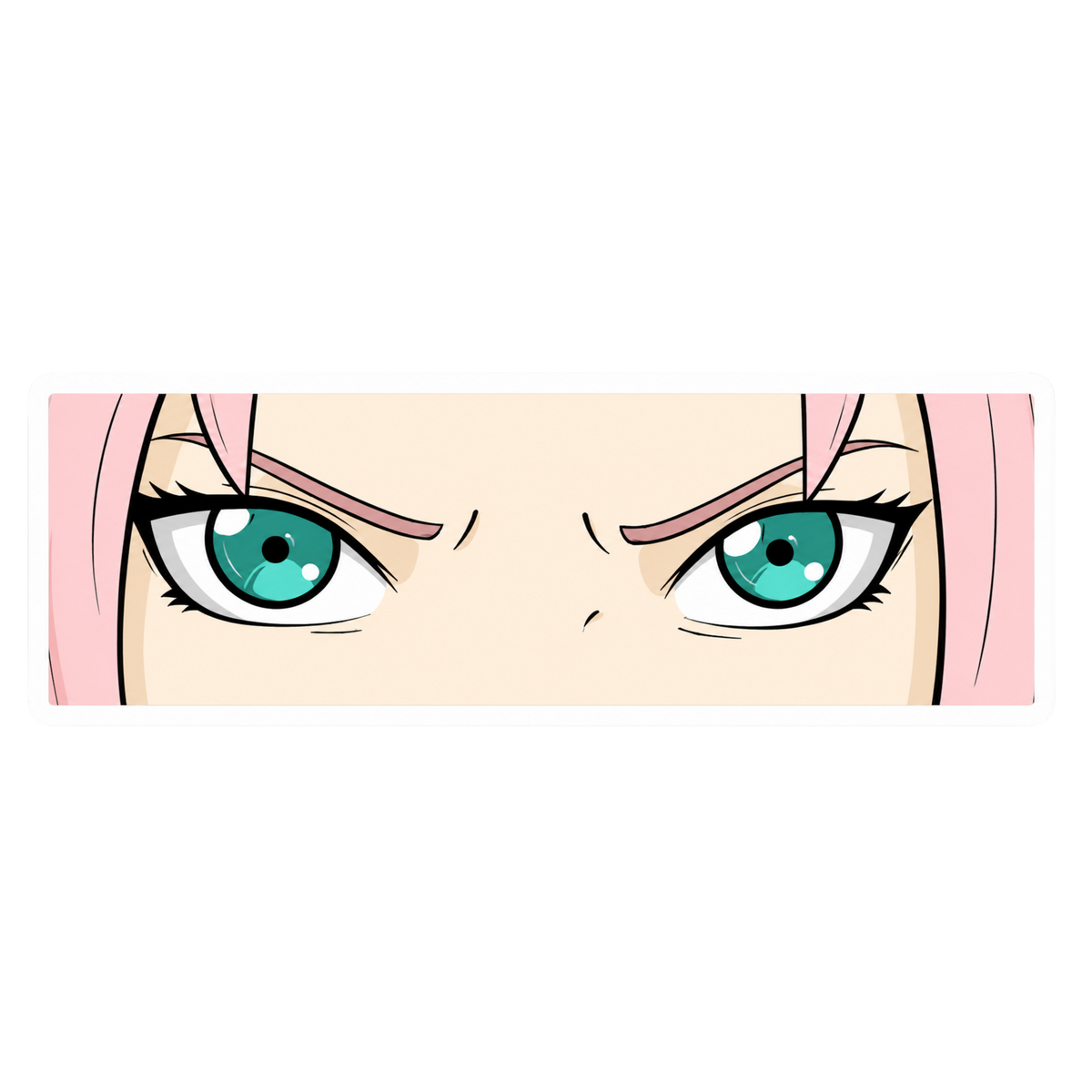 Naruto Sakura Eyes Anime Car Bumper Vinyl Sticker | Moto Sticker BD