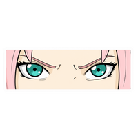 Naruto Sakura Eyes Anime Car Bumper Vinyl Sticker | Moto Sticker BD