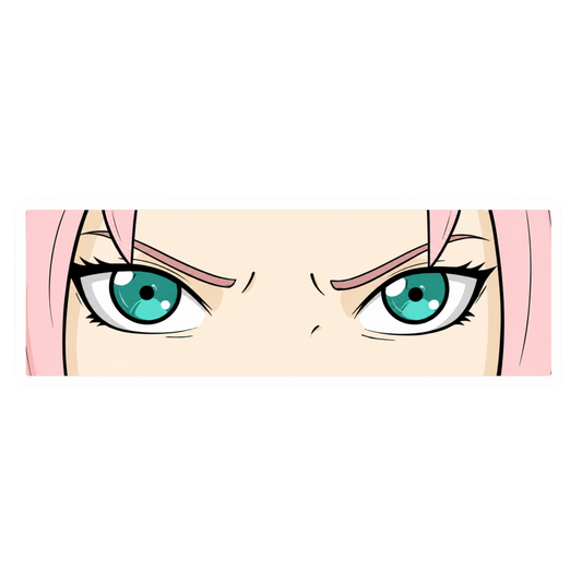 Naruto Sakura Eyes Anime Car Bumper Vinyl Sticker | Moto Sticker BD
