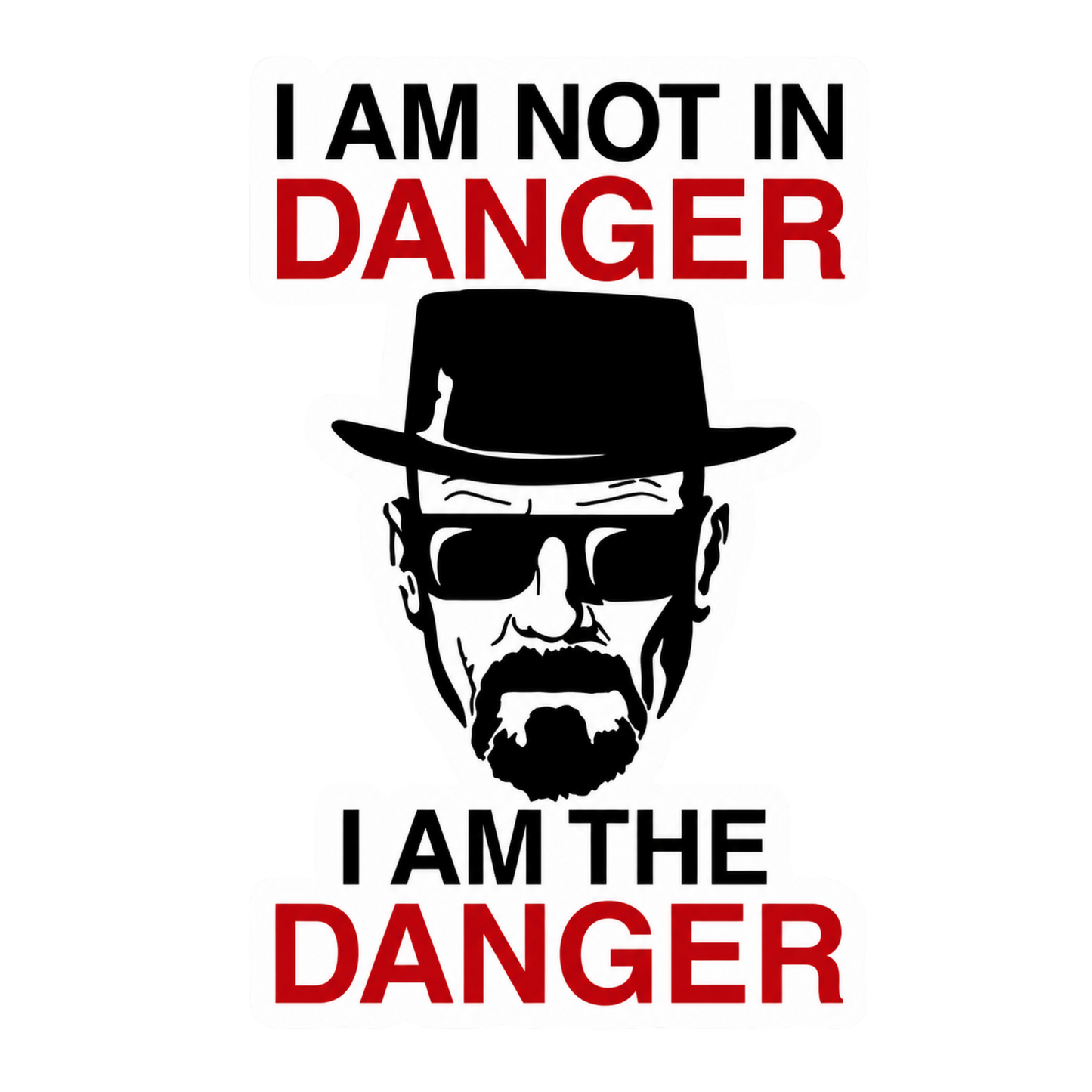 I Am Not In Danger Vinyl Sticker | Moto Sticker BD