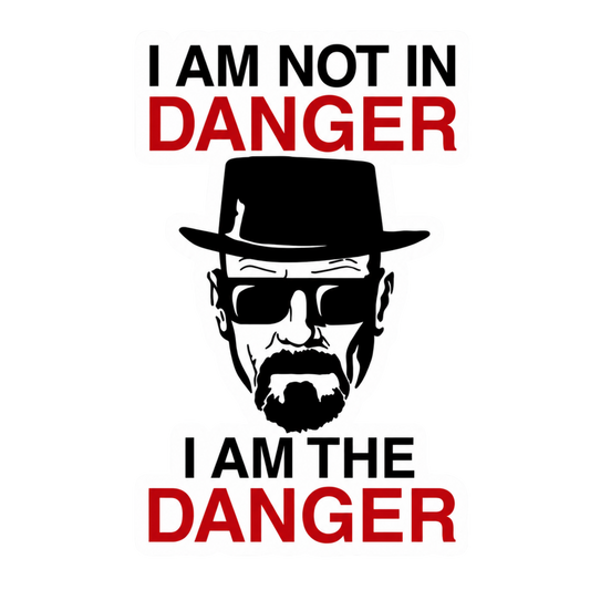I Am Not In Danger Vinyl Sticker | Moto Sticker BD