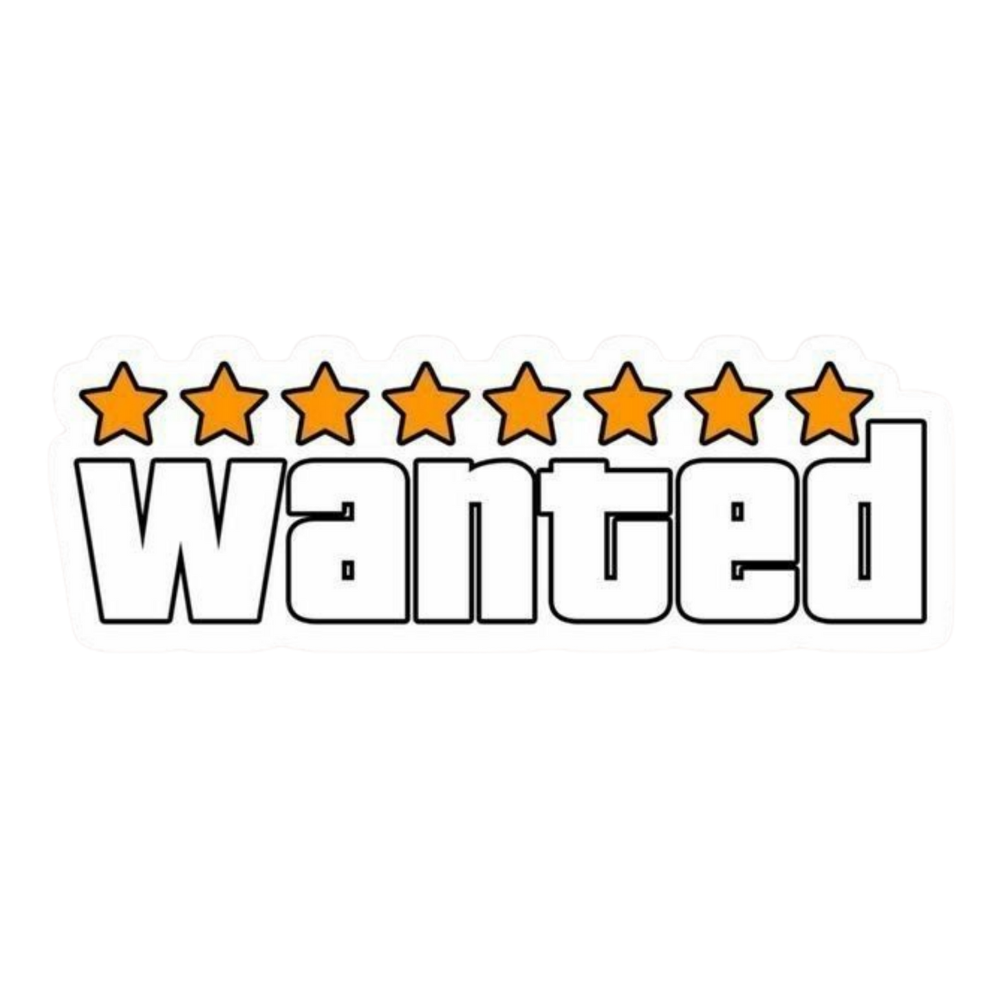 GTA Wanted Outline Vinyl Sticker | Moto Sticker BD