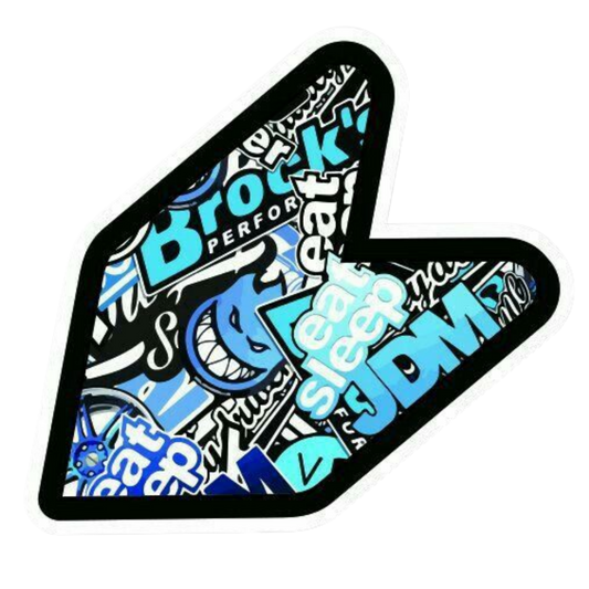JDM Sticker Bomb Leaf Vinyl Sticker | Moto Sticker BD