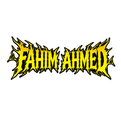 Death Metal Font Name Sticker | Custom (2 Pcs) Premium Waterproof Vinyl Decal