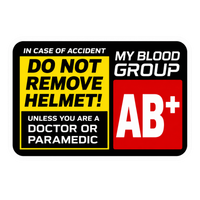 Emergency Helmet Safety Sticker | Waterproof Vinyl Decal