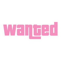 GTA Wanted Pink Vinyl Sticker | Moto Sticker BD