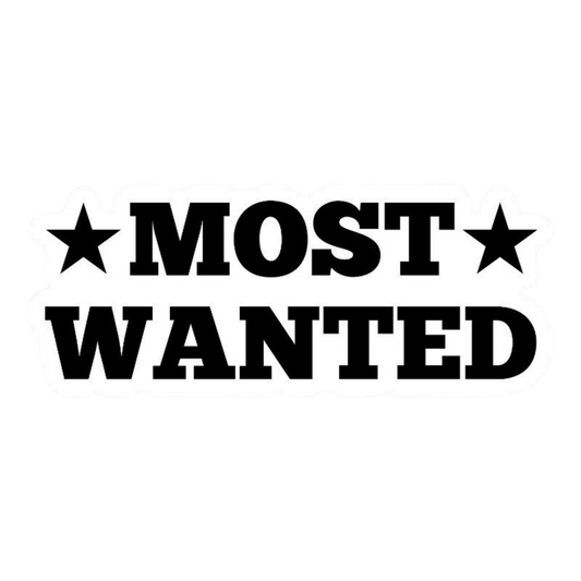 Most Wanted Stars Vinyl Sticker | Moto Sticker BD