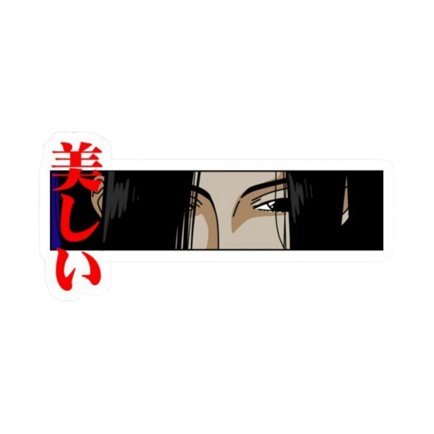 Boa Hancock One Piece Anime Eye Peeker Car Bumper Vinyl Sticker | Moto Sticker BD