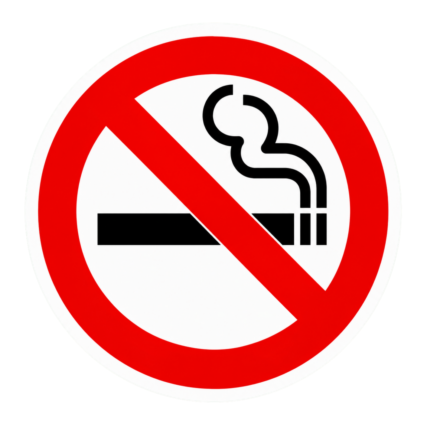 No Smoking Sign Vinyl Sticker | Moto Sticker BD