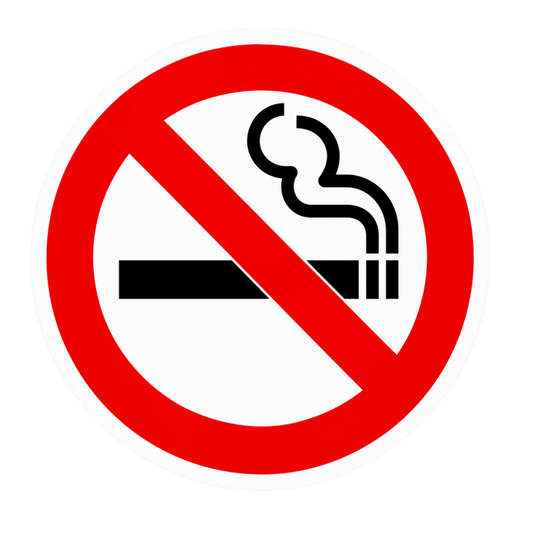 No Smoking Sign Vinyl Sticker | Moto Sticker BD
