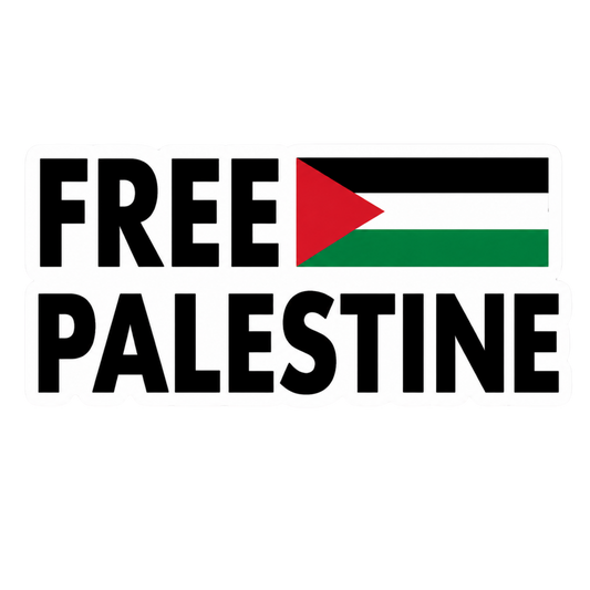 Free Palestine Flag Vinyl Sticker | Moto Sticker BD