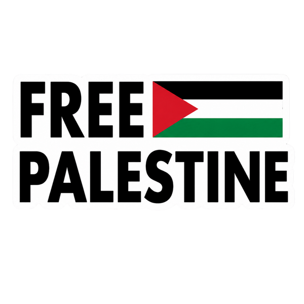Free Palestine Flag Vinyl Sticker | Moto Sticker BD