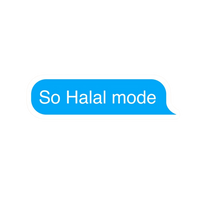 Go Halal Mode Typography ISLAMIC Vinyl Sticker | Moto Sticker BD