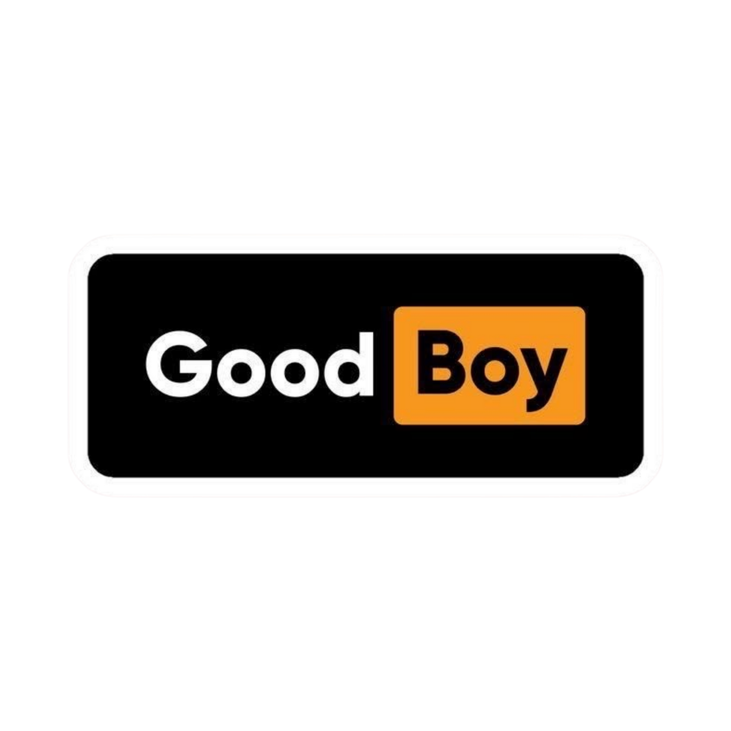 Good Boy Logo Parody Car Bumper Vinyl Sticker | Moto Sticker BD