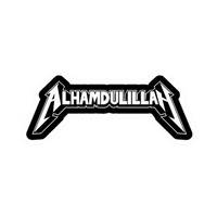 Alhamdulillah English Typography ISLAMIC Vinyl Sticker | Moto Sticker BD