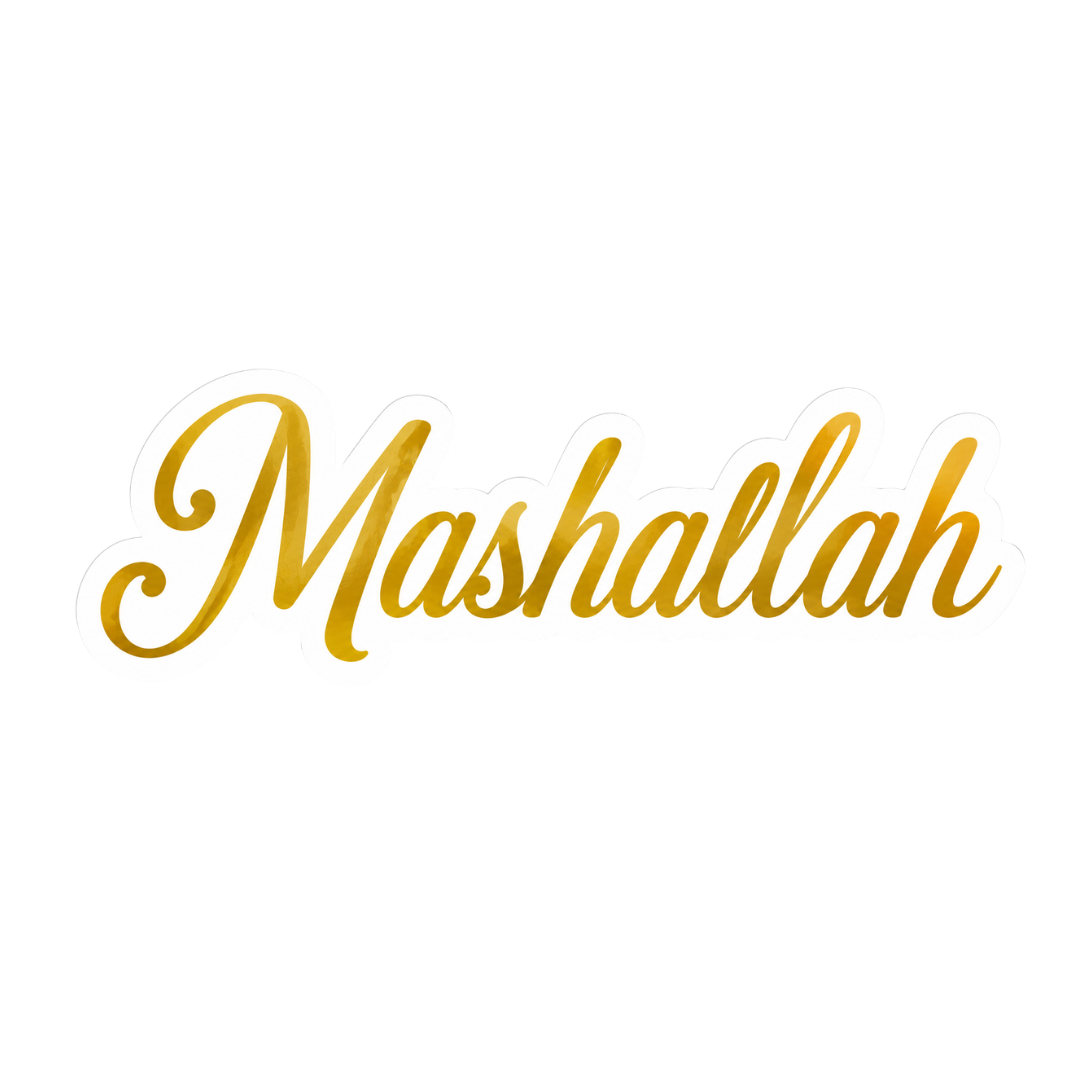 Mashallah Arabic Calligraphy ISLAMIC Vinyl Sticker | Moto Sticker BD