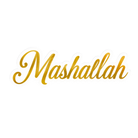 Mashallah Arabic Calligraphy ISLAMIC Vinyl Sticker | Moto Sticker BD