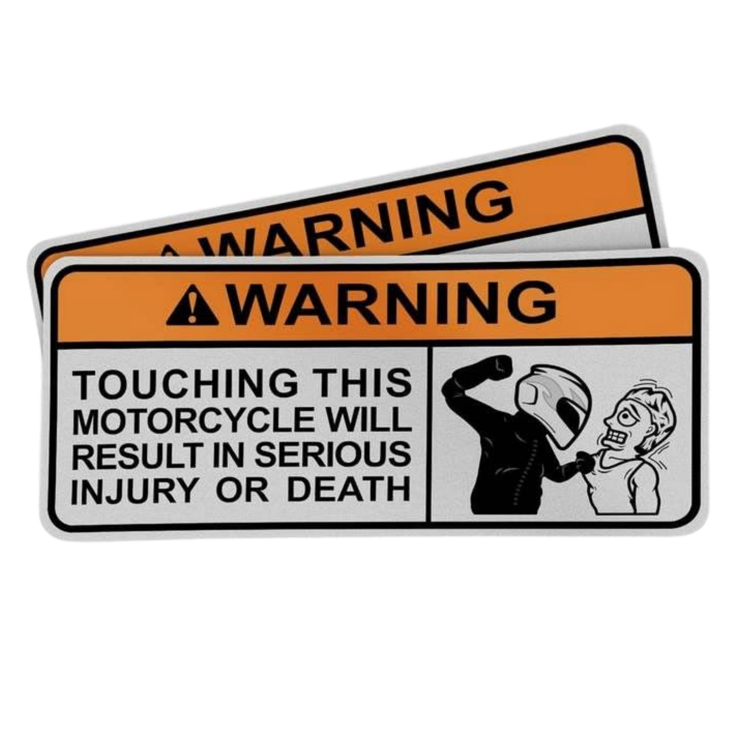 Warning Touching This Motorcycle Vinyl Sticker | Moto Sticker BD
