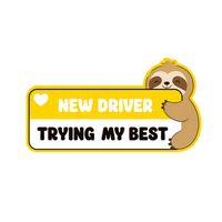 New Driver Trying My Best Car Bumper Vinyl Sticker | Moto Sticker BD