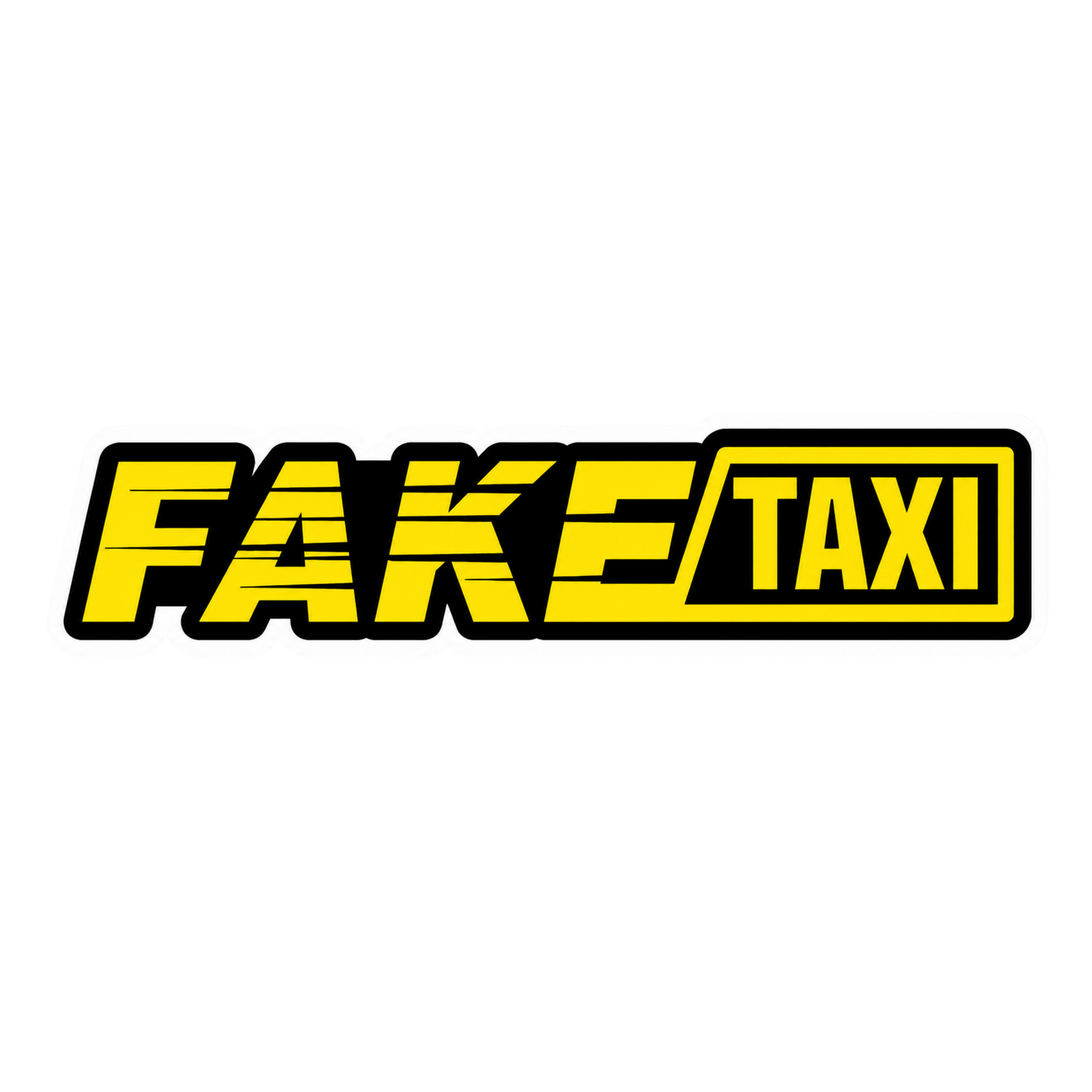 Fake Taxi Car Bumper Vinyl Sticker | Moto Sticker BD