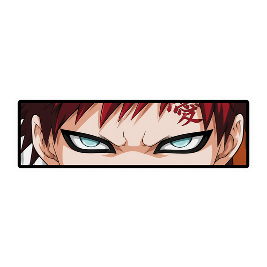 Gaara Anime Eyes Graphic Car Bumper Vinyl Sticker | Moto Sticker BD