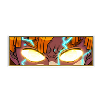 Zenitsu Agatsuma Anime Eyes Graphic Car Bumper Vinyl Sticker | Moto Sticker BD