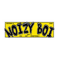 Noizy Boi Yellow Graffiti Text Banner Decal Car Bumper Vinyl Sticker | Moto Sticker BD
