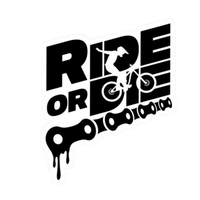 Ride or Die Chain Drop Vinyl Sticker | Moto Sticker BD